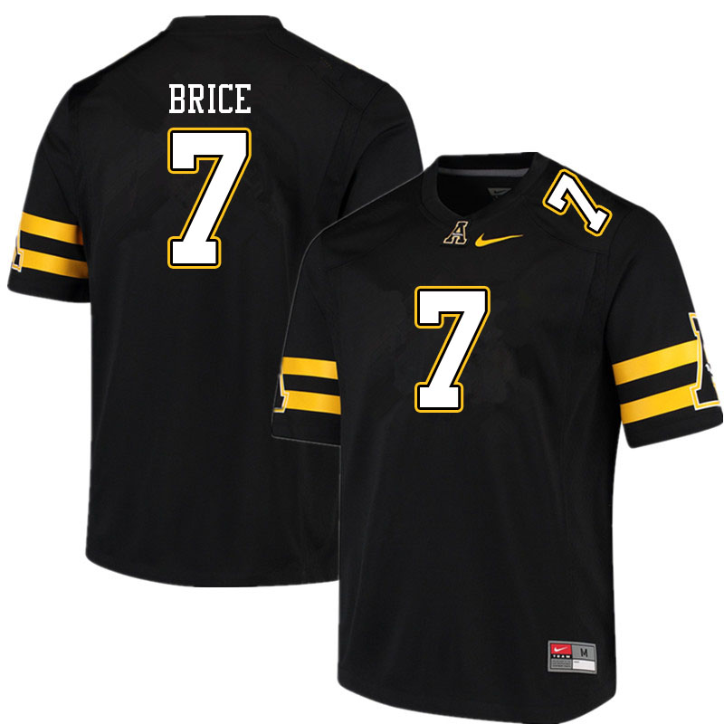 Men #7 Chase Brice Appalachian State Mountaineers College Football Jerseys Sale-Black - Click Image to Close